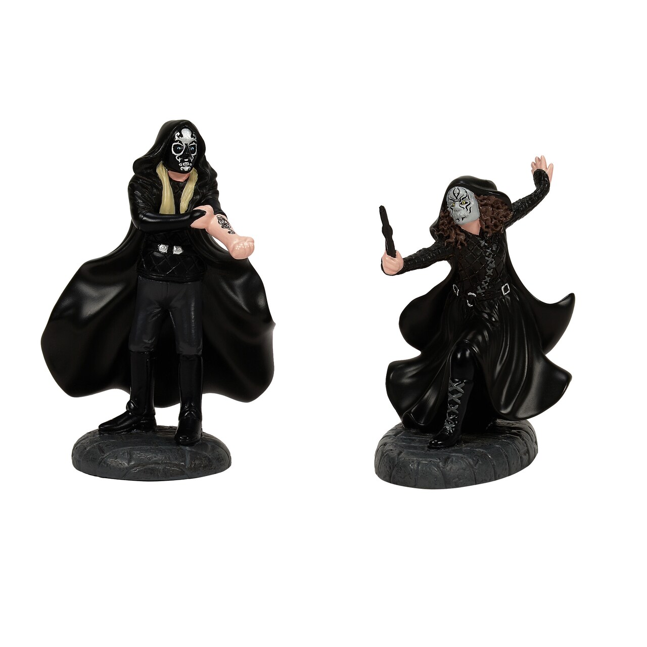 Department 56 Harry Potter Village The Death Eaters Village Figurine Set, 2 Pieces 2.6in H